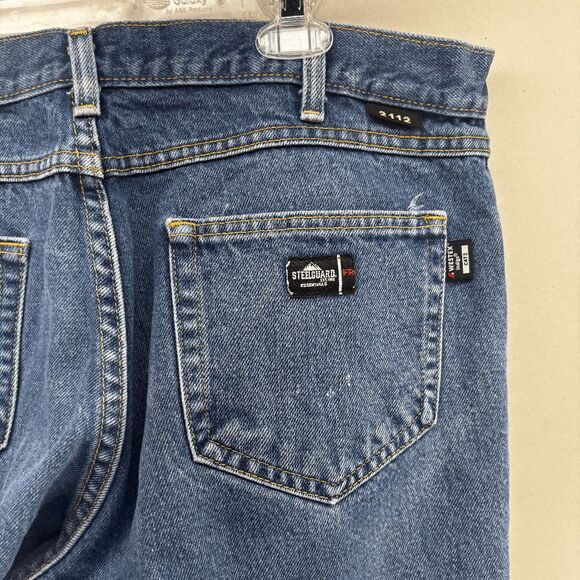 Steelguard Mens Flame Resistance FR 2112 Jeans Westex Cat 2 Act Size 34 X 30 - Picture 1 of 9